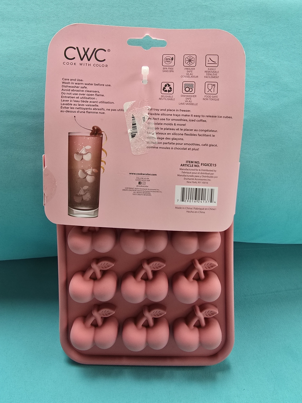 Pink Cherry OR Strawberry Molds + Flamingo Napkins - Picture 5 of 6